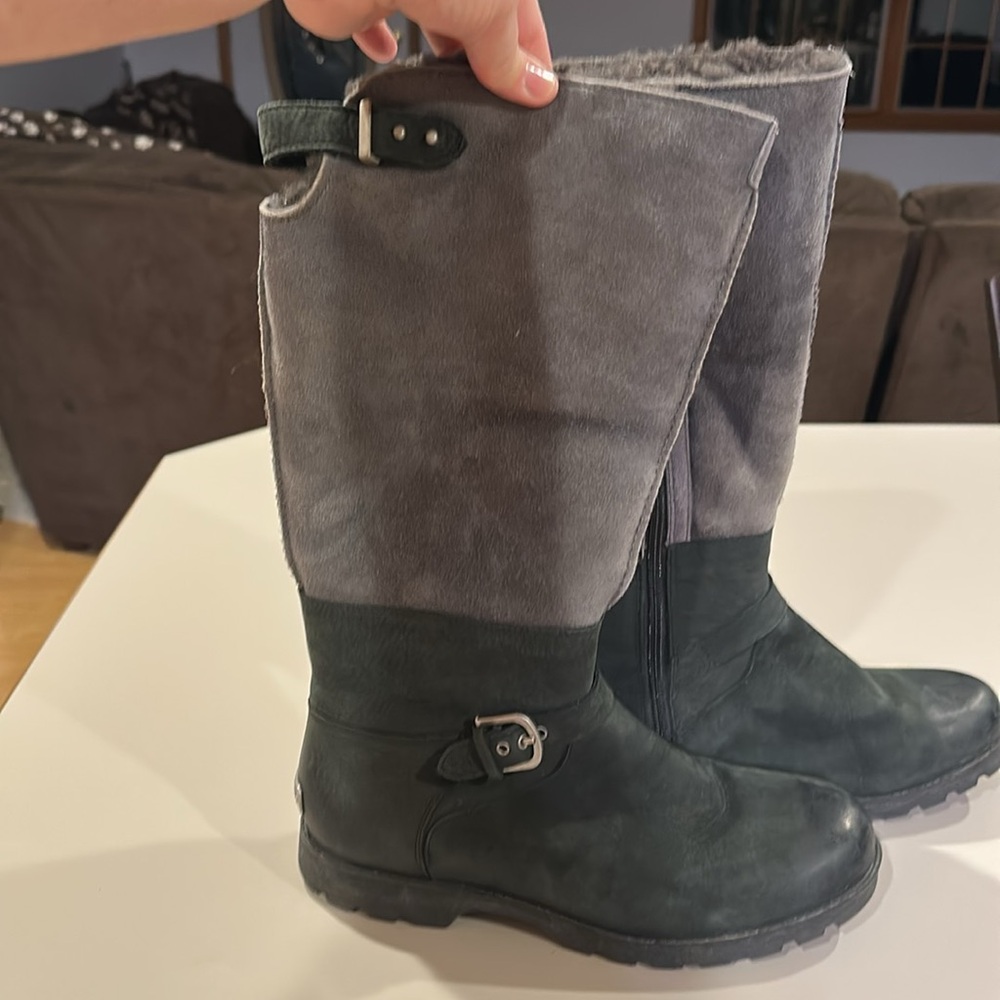 UGG Gray and Black Winter Boots